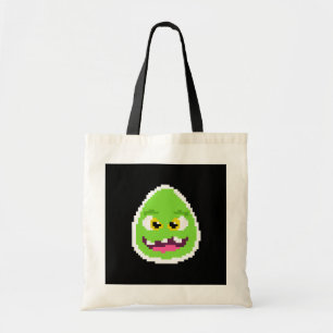 Cute  pixeled egg monster coffee mug tote bag