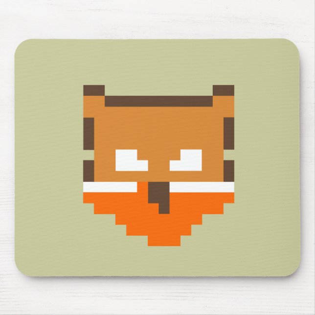 Cute pixeled fox face Case-Mate iPhone case Mouse Pad (Front)