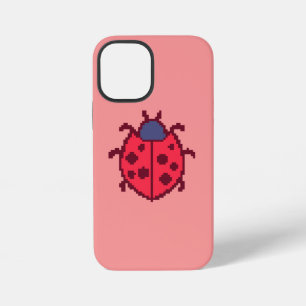 Cute pixeled ladybug insect  iPhone 12 mini case