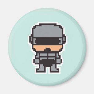 Cute pixeled robotCop  Magnet