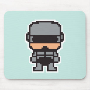 Cute pixeled robotCop  Mouse Pad