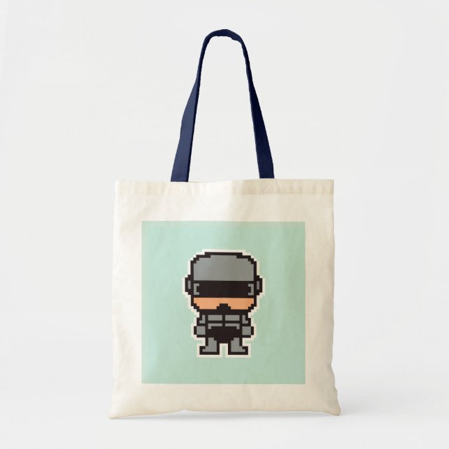 Cute pixeled robotCop  Tote Bag (Front)