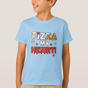 Cute Pizza My Heart Funny Foodie Pun for Pizza  T-Shirt