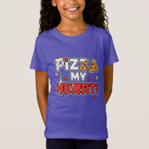 Cute Pizza My Heart Funny Foodie Pun for Pizza T-Shirt