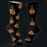 Cute Pizza No Pineapples Fun Foodie Gag Socks<br><div class="desc">This funny no pineapple on my pizza design is perfect for anyone with a good sense of humour.</div>