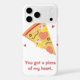 Cute Pizza of my Heart Pun Love Humour