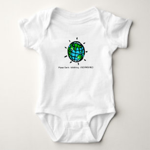  Cute  Planet EARTH- Baby environmentalist Bodysuit