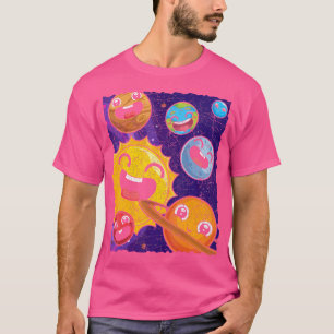 Cute Planets Galaxy Astronomer Science Universe As T-Shirt
