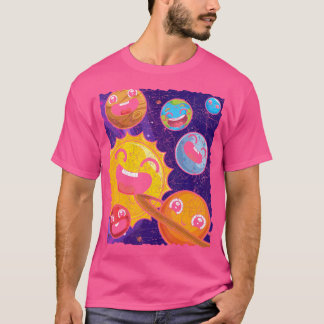 Cute Planets Galaxy Astronomer Science Universe As T-Shirt