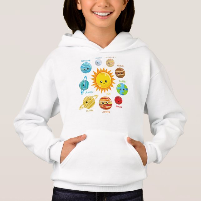 Cute Planets, Solar System, Space, Cosmos, Galaxy (Front)