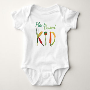 Cute plant-based kid bodysuit! baby bodysuit