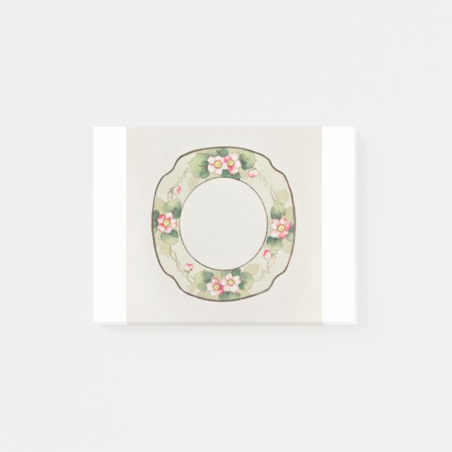 Cute Plate Japanese Painting by Noritake Factory Post-it Notes (Front)