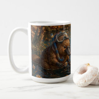 Cute Platypus River Explorers Clean Waters Coffee Mug