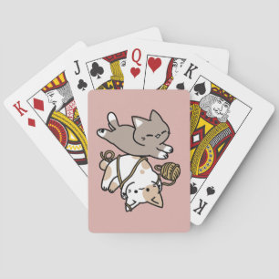 Cute Playful Cats Design – Fun Paws and Play Art Playing Cards
