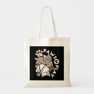 Cute Playful Cats Design – Fun Paws and Play Art Tote Bag