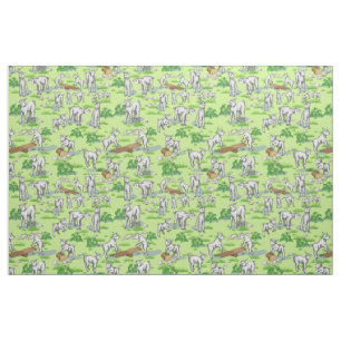 Cute Playful Goats  by GetYerGoat Fabric