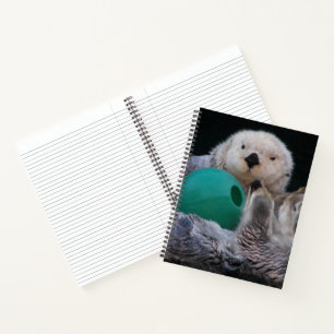 Cute Playful Sea Otters Notebook
