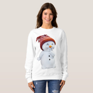 CUTE PLAYFUL SNOWMAN SWEATSHIRT