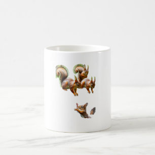 Cute Playful Squirrels Nature Coffee Mug