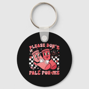 Cute Please Don't Fall For Me Rn Pct Cna Nurse Val Key Ring