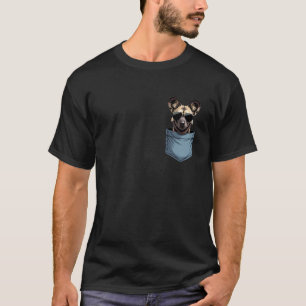 Cute Pocket African Wild Dog Lover T-Shirt