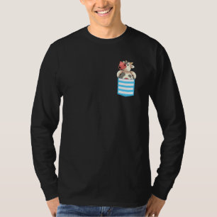Cute Pocket Farm Animal  Farmer Farming Cow T-Shirt