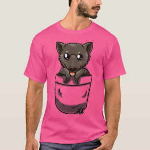 Cute Pocket Fruit Bat T-Shirt