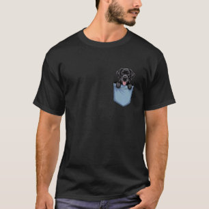 Cute Pocket Labrador Retriever Lover Black Lab Mum T-Shirt