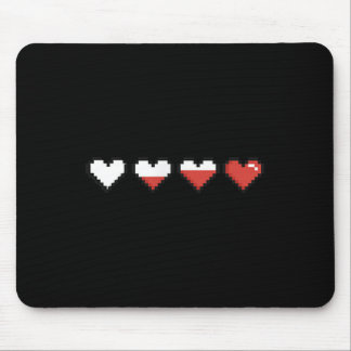 Cute Pocket Pixel Red Heart Valentine’s Day  Mouse Pad