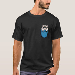 Cute Pocket Ragdoll Cat Lover Cat Mum T-Shirt