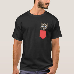 Cute Pocket Siamese Cat Shirt Siamese Cat In Pocke