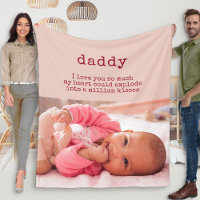 Cute Poem for Dad - Girl Baby Photo