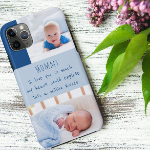 Cute Poem for Mum Baby Boy 2 Photo Case-Mate iPhone Case