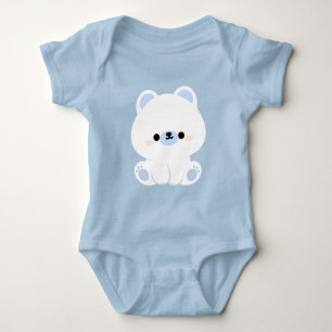 Cute Polar Bear Baby Bodysuit