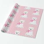 Cute Polar Bear Baby Girl Pink Wrapping Paper<br><div class="desc">Cute Polar Bear Baby Girl Pink Wrapping Paper</div>