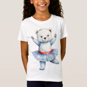 Cute polar bear ballerina dancing ballet T-Shirt