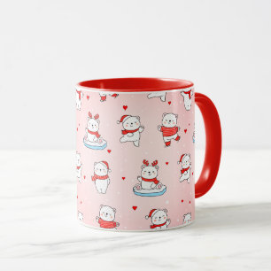 Cute Polar Bear Christmas Mug