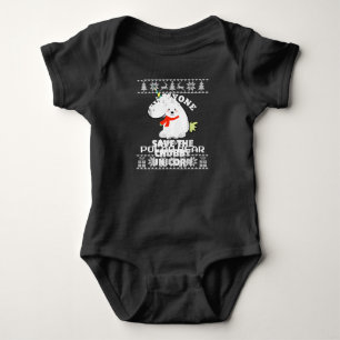 Cute Polar Bear Family Animal Lover Christmas Baby Bodysuit