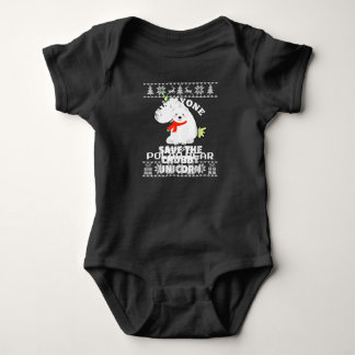 Cute Polar Bear Family Animal Lover Christmas Baby Bodysuit