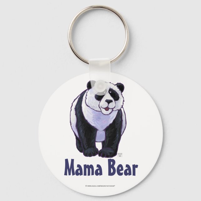 Cute Polar Bear for Mum Key Ring (Front)