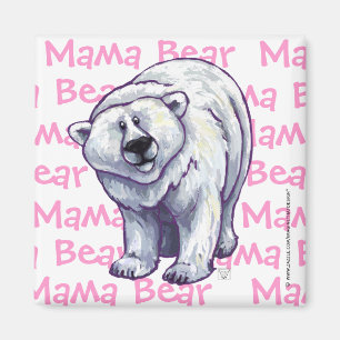 Cute Polar Bear for Mum Magnet