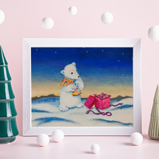 Cute Polar Bear Gift Poster (Creator Uploaded)