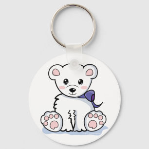 Cute Polar Bear Key Ring