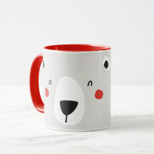 Cute polar bear personalized children's mug