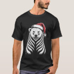 Cute Polar Bear Santa Hat Christmas Xmas T-Shirt<br><div class="desc">Cute Polar Bear Santa Hat Christmas Xmas</div>