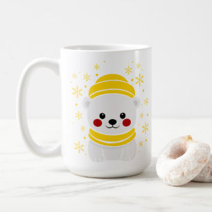 Cute Polar Bear Winter Hat Mug