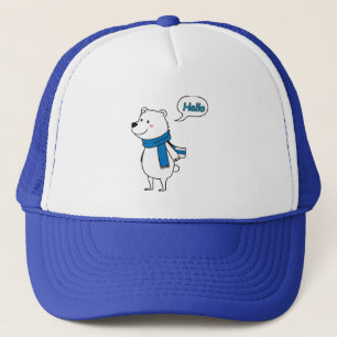 Cute Polar Bear with love- sweet Trucker Hat