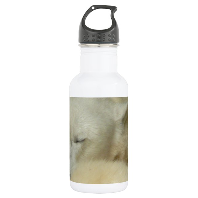 Cute Polar Bears Peace Love Party Destiny Digital 532 Ml Water Bottle (Front)