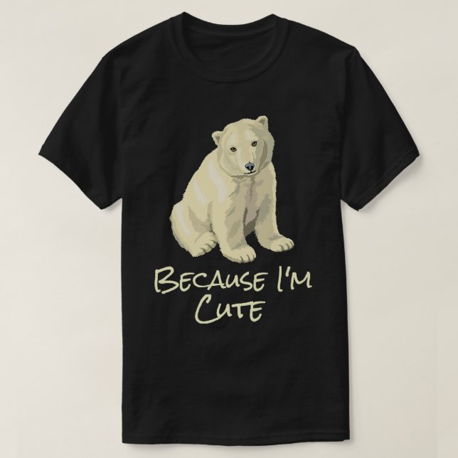 Cute Polar North Pole Bear  T-Shirt (Design Front)