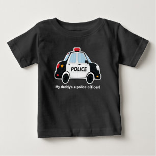Cute Police Car T-Shirt - Baby - Toddler - Kids